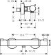 Смеситель Hansgrohe Ecostat Comfort 13116000 для душа с термостатом