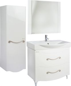 Зеркало Bellezza Сесилия 85см белый 00000007087