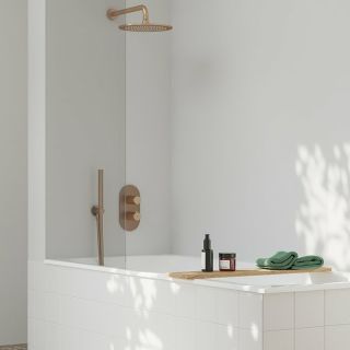 Кронштейн для верхнего душа Ravak X07P712 35 см розовое золото матовое