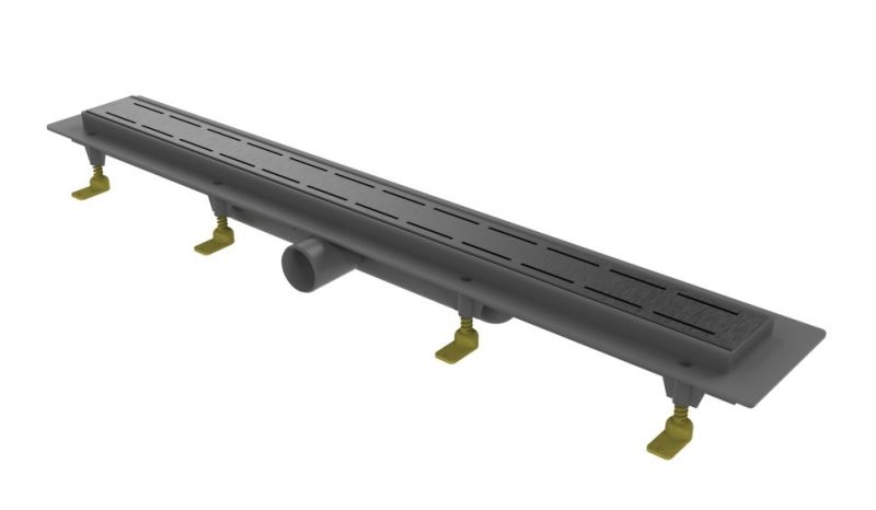 Душевой лоток Paini Line CH650LC 65см чёрный матовый