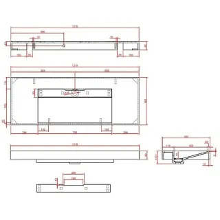 Раковина Armadi Art Flat 859-120-CLCT 120 см calacatta Раковина Armadi Art Flat 859-120-CLCT 120 см calacatta