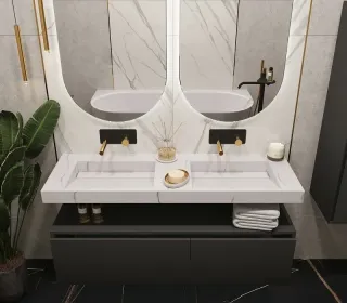 Раковина Armadi Art Flat 859-140-CLCT 140 см calacatta Раковина Armadi Art Flat 859-140-CLCT 140 см calacatta