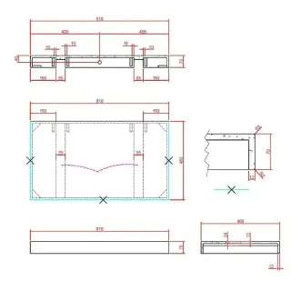 Столешница Armadi Art Flat 869-080-CLCT 80 см calacatta Столешница Armadi Art Flat 869-080-CLCT 80 см calacatta
