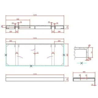 Столешница Armadi Art Flat 869-120-CLCT 120 см calacatta Столешница Armadi Art Flat 869-120-CLCT 120 см calacatta