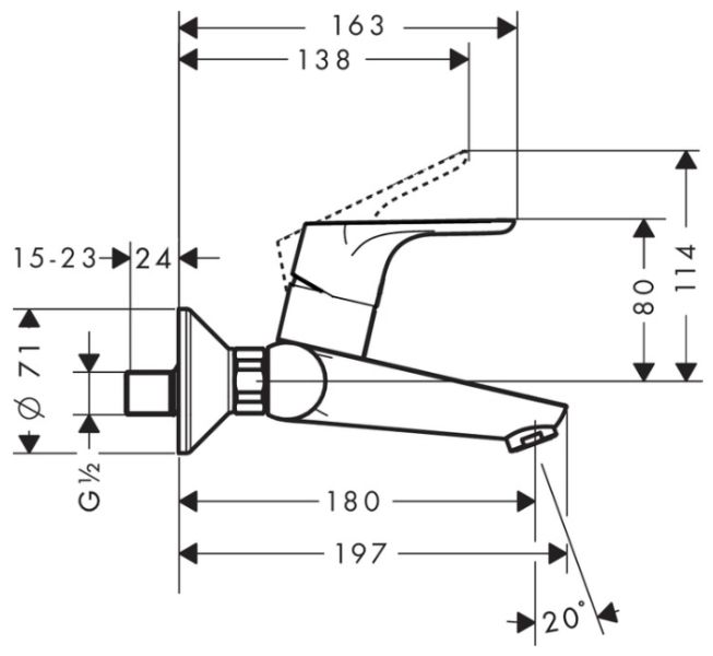Смеситель для раковины Hansgrohe Focus  31923000