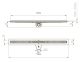 Душевой лоток Paini Slim Line CH700SLC 70см чёрный матовый