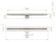 Душевой лоток Paini Slim Line CH600SLC 60см чёрный матовый