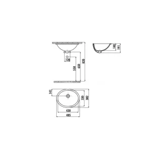 Раковина Creavit TP211-00CB00E-0000 48 см белый