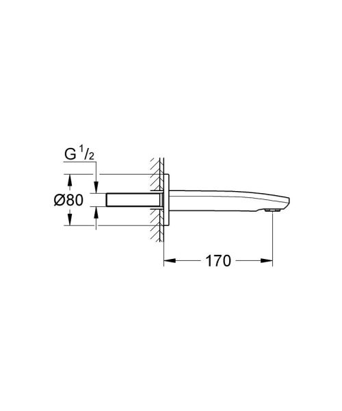 Излив для ванны Grohe Eurostyle Cosmopolitan 13276002 хром