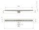 Душевой лоток Paini Slim Line CH600SL 60см хром глянец