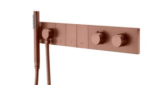 Встраиваемый смеситель для душа Boheme Zodiac Thermo 133-SYS-BRB с термостатом брашированная бронза Встраиваемый смеситель для душа Boheme Zodiac Thermo 133-SYS-BRB с термостатом брашированная бронза