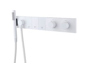 Встраиваемый смеситель для душа Boheme Zodiac Thermo 133-SYS-MW с термостатом белый матовый Встраиваемый смеситель для душа Boheme Zodiac Thermo 133-SYS-MW с термостатом белый матовый