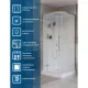 Душевая кабина BelBagno Формат UNO-CAB-A-1-90-C-Cr-Bi-TOP-L 90x90 см профиль хром стекло прозрачное