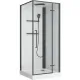Душевая кабина BelBagno Формат UNO-CAB-A-1-90-C-NERO-Bi-TOP-R 90x90 см профиль чёрный матовый стекло прозрачное