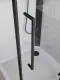 Душевая кабина BelBagno Формат UNO-CAB-A-1-90-C-NERO-Bi-TOP-R 90x90 см профиль чёрный матовый стекло прозрачное