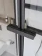 Душевая кабина BelBagno Формат UNO-CAB-A-1-90-C-NERO-Bi-TOP-R 90x90 см профиль чёрный матовый стекло прозрачное