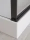 Душевая кабина BelBagno Формат UNO-CAB-A-1-90-C-NERO-Bi-TOP-R 90x90 см профиль чёрный матовый стекло прозрачное