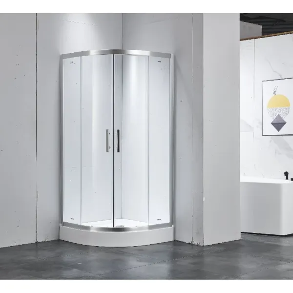 Душевой уголок Timo Imwei YL-9001C 90x90 см с поддоном профиль серебристый стекло прозрачное