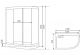Душевая кабина Timo Standart T-5502R 120x85см