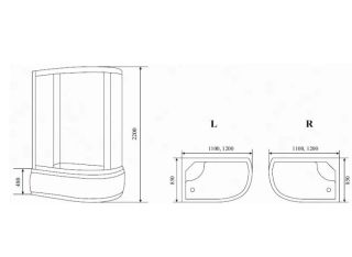 Душевая кабина Timo Standart T-5520R Г/М 120x85см Душевая кабина Timo Standart T-5520R Г/М 120x85см