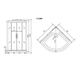Душевая кабина Timo Standart T-6609BF Black Fabric 90x90см