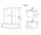 Душевая кабина Timo Standart  T-6610SL Silver Fabric 110x85см Душевая кабина Timo Standart  T-6610SL Silver Fabric 110x85см