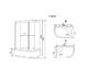 Душевая кабина Timo Standart T-6610SR Silver Fabric 110x85см