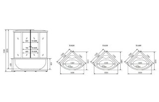 Душевая кабина Timo Standart Silver T-6635SF 135x135см Душевая кабина Timo Standart Silver T-6635SF 135x135см