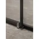 Душевая дверь в нишу Timo T02 120 см чёрный