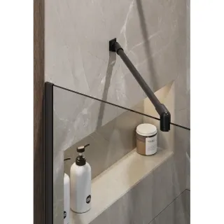 Душевая перегородка Timo T10 120 см чёрный Душевая перегородка Timo T10 120 см чёрный