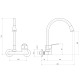 Смеситель для кухни PLStart PD46001-8 хром/белый