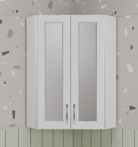 Шкаф с зеркальной вставкой Style Line Эко Стандарт 45 ЛС-00002331 угловой белый