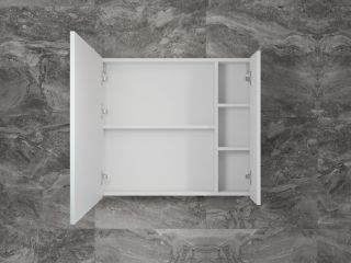 Зеркальный шкаф Style Line Стокгольм 80 ЛС-00002324 белый софт Зеркальный шкаф Style Line Стокгольм 80 ЛС-00002324 белый софт