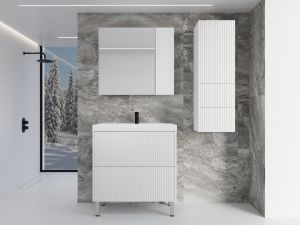 Зеркальный шкаф Style Line Стокгольм 80 ЛС-00002324 белый софт