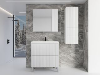 Зеркальный шкаф Style Line Стокгольм 80 ЛС-00002324 белый софт Зеркальный шкаф Style Line Стокгольм 80 ЛС-00002324 белый софт