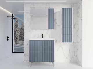 Зеркальный шкаф Style Line Стокгольм 80 ЛС-00002325 графит софт Зеркальный шкаф Style Line Стокгольм 80 ЛС-00002325 графит софт