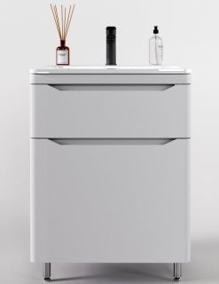Тумба под раковину Style Line Марелла 70 Люкс Plus СС-00002398 белый матовый Тумба под раковину Style Line Марелла 70 Люкс Plus СС-00002398 белый матовый