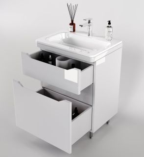 Тумба под раковину Style Line Марелла 70 Люкс Plus СС-00002399 белый глянец Тумба под раковину Style Line Марелла 70 Люкс Plus СС-00002399 белый глянец