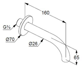 Излив для ванны Kludi Bozz 3850553 белый матовый Излив для ванны Kludi Bozz 3850553 белый матовый