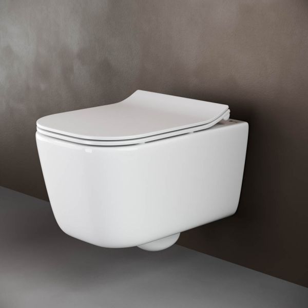 Подвесной унитаз Ceramica Nova New Day CN3005 безободковый белый