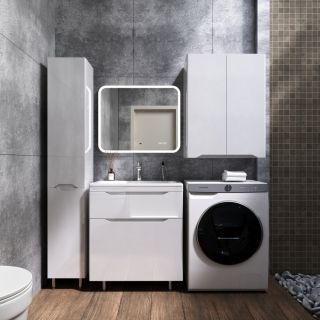 Подвесной шкаф Style Line Марелла мини 60 Люкс Plus СС-00002422 белый глянец Подвесной шкаф Style Line Марелла мини 60 Люкс Plus СС-00002422 белый глянец