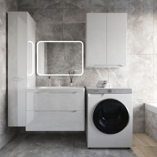 Тумба под раковину Style Line Марелла 80 Люкс Plus СС-00002411 белый глянец Тумба под раковину Style Line Марелла 80 Люкс Plus СС-00002411 белый глянец