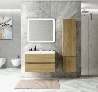 Шкаф подвесной Art&Max Techno 40x160см правый дуб мадейра янтарь AM-Techno-1600-AC-SO-LW674-R Шкаф подвесной Art&Max Techno 40x160см правый дуб мадейра янтарь AM-Techno-1600-AC-SO-LW674-R