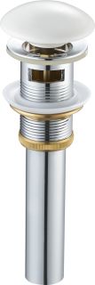 Донный клапан SantiLine SL-101 с переливом белый Донный клапан SantiLine SL-101 с переливом белый