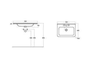 Раковина Dreja Никсон 200630 50 см