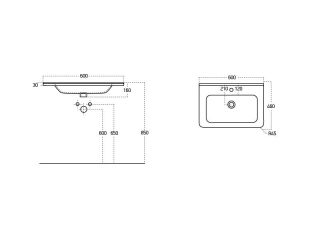 Раковина Dreja Никсон 200647 60 см