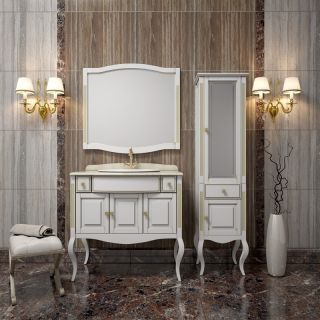 Шкаф-колонна Opadiris Лаура 44 R Z0000006524 Белый с золотой патиной ручки Swarovski Золото Шкаф-колонна Opadiris Лаура 44 R Z0000006524 Белый с золотой патиной ручки Swarovski Золото