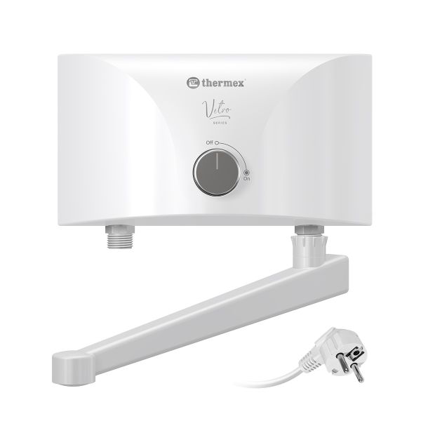 Водонагреватель проточный Thermex Vetro 3500 tap
