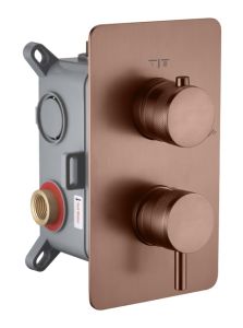 Встраиваемый смеситель для душа Boheme Cell 135-2-BRB 2-х проходной брашированная бронза