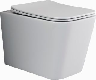 Подвесной унитаз Ceramica Nova Cubic CN1806 безободковый белый Подвесной унитаз Ceramica Nova Cubic CN1806 безободковый белый